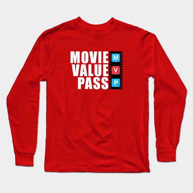 Movie Value Pass MVP Retro Long Sleeve T-Shirt by TreemanMorse